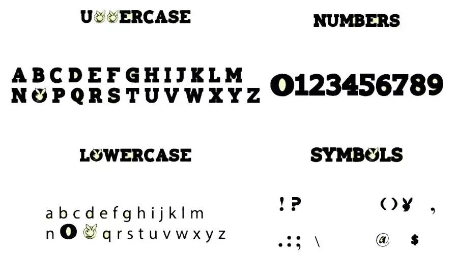 Playtoy Font view and character map