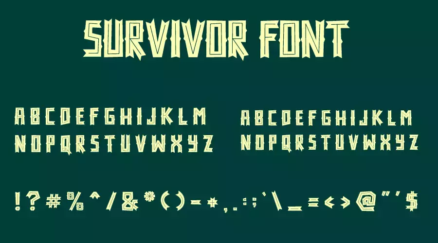 Survivor Font