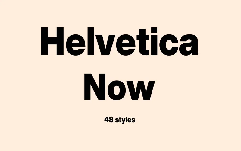 Helvetica Now Font