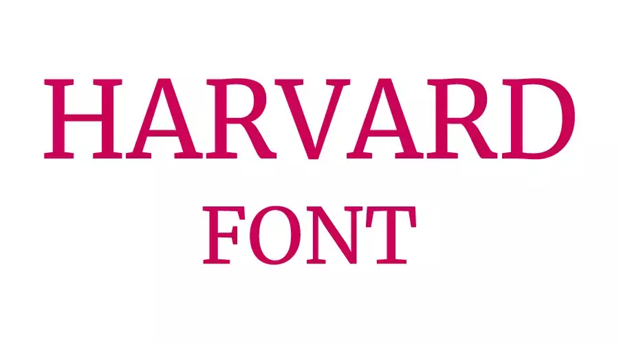 Harvard-Font Harvard Font