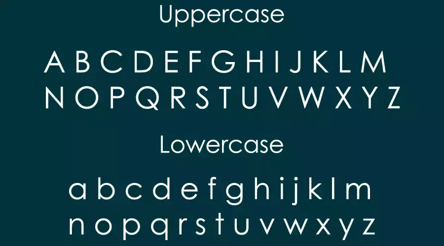 Weezer Font Character map