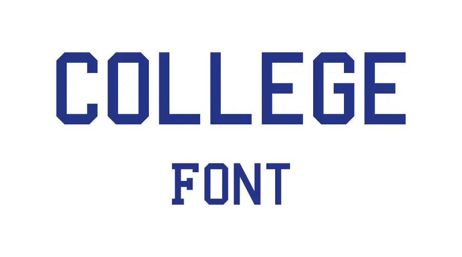 College Font