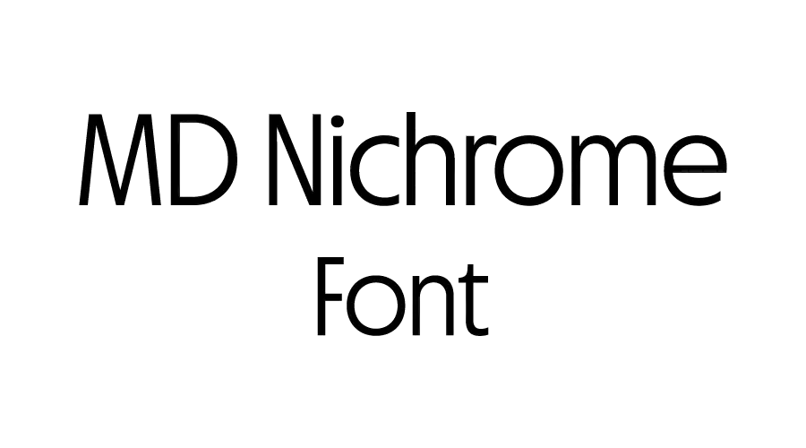 MD Nichrome Font
