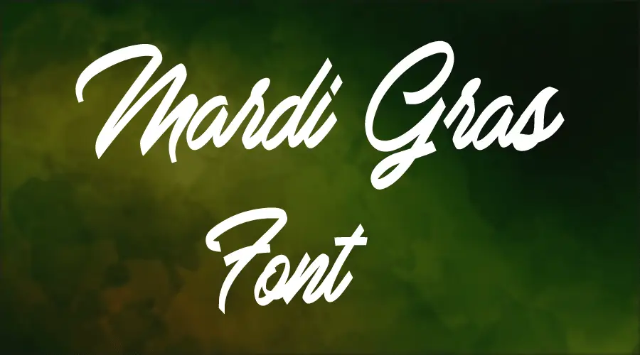 Mardi Gras Font