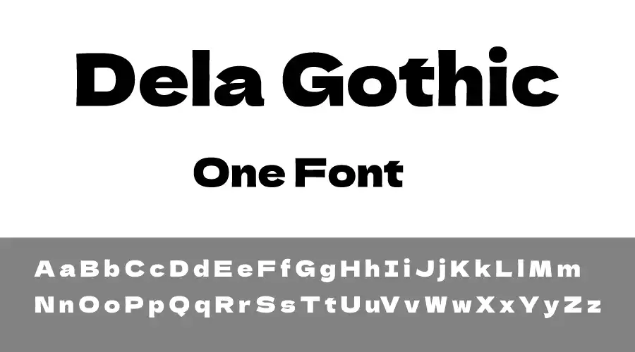 Dela Gothic One Font