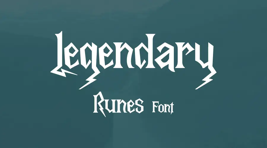 Legendary Runes Font