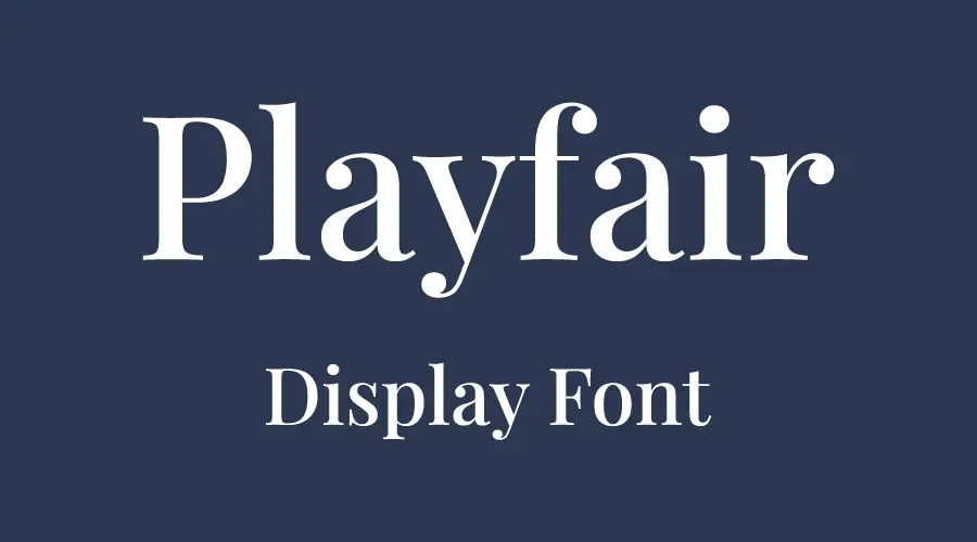 Playfair Display Font