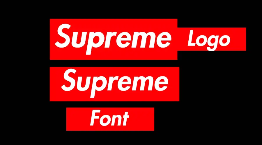 Supreme Logo Font