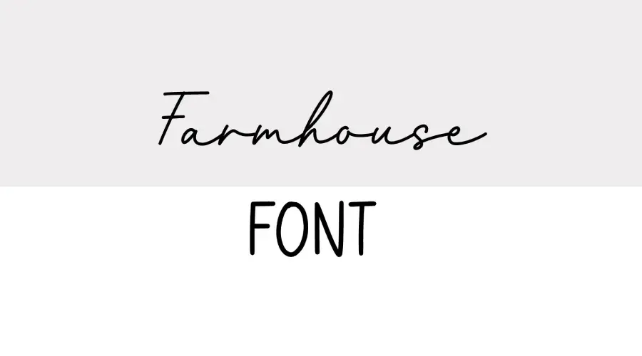 Farmhouse Font