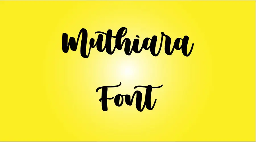 Muthiara Font