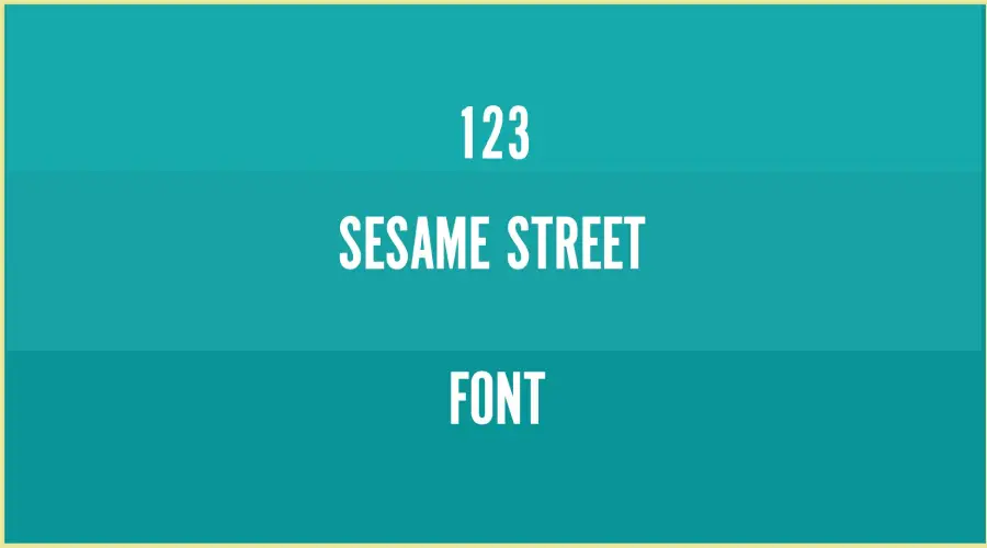 Sesame Street Font