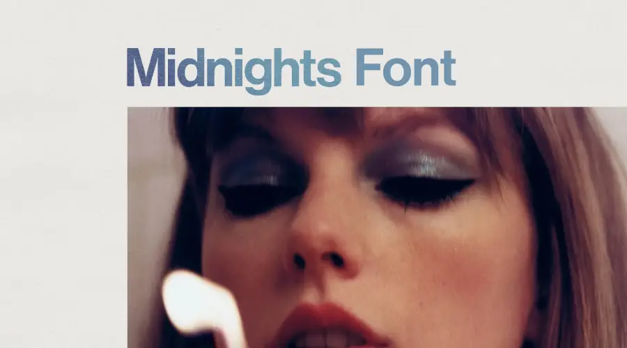 Taylor Swift Midnights Font
