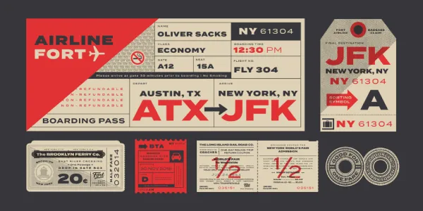 Termina font specimen example