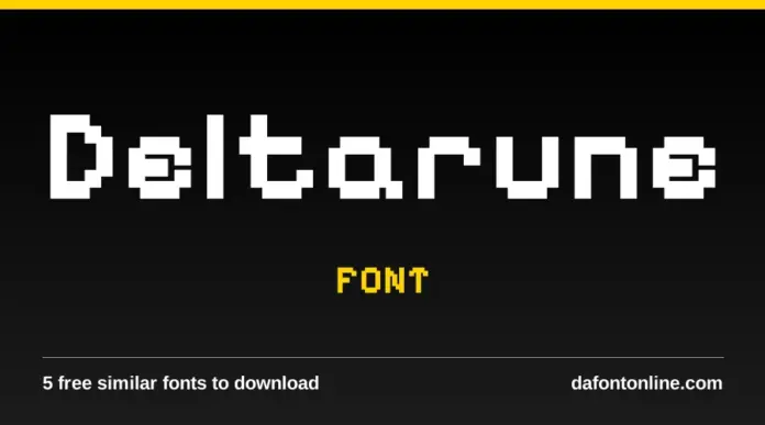 Deltarune Font deltarune font